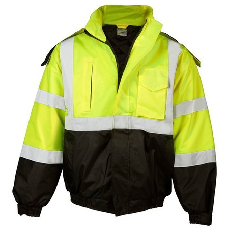 KISHIGO XL, Lime, Class 3, Economy Bomber Jacket JS121-XL